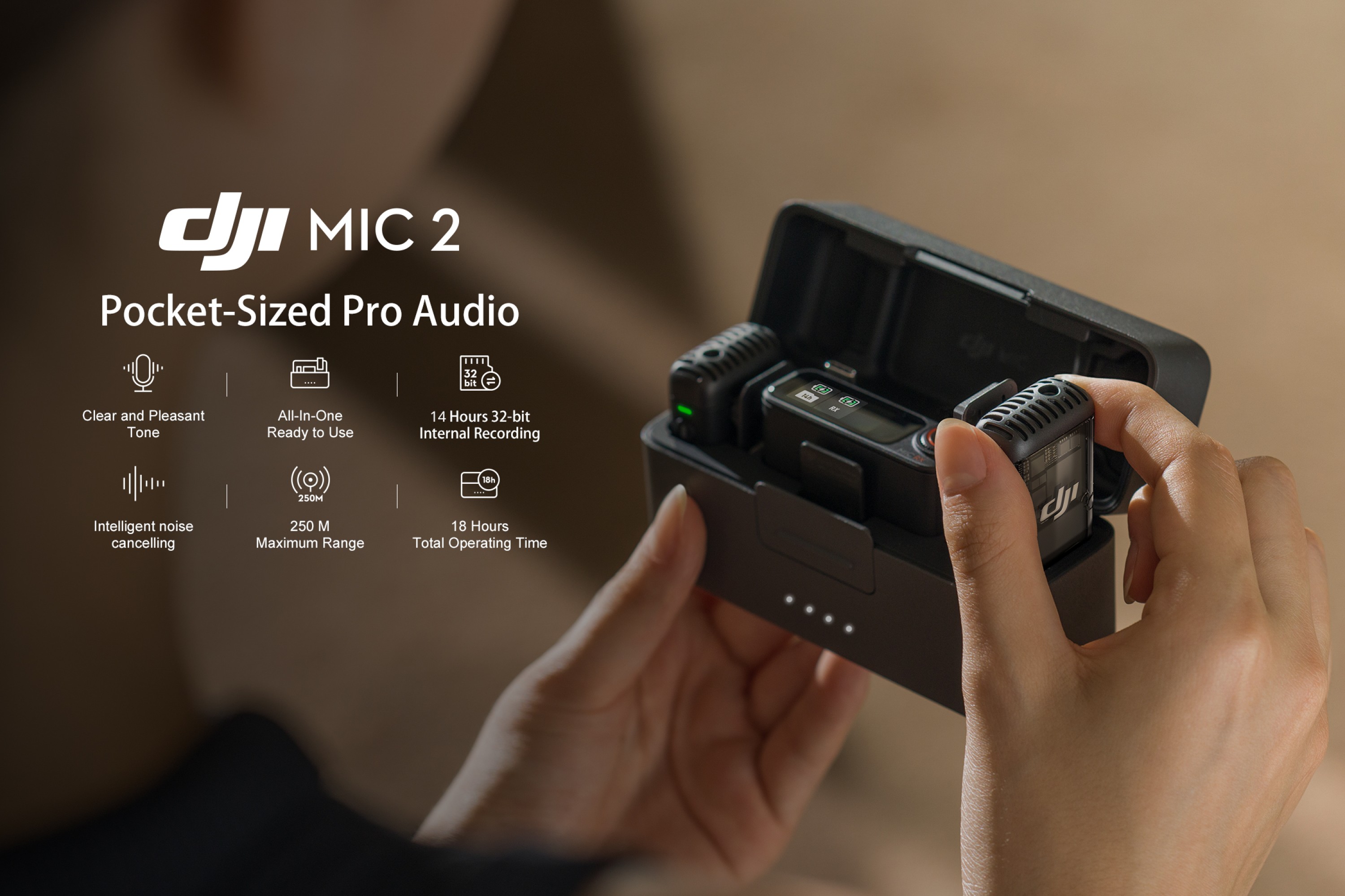 DJI MIC 2 Pocket-Sized Pro Audio