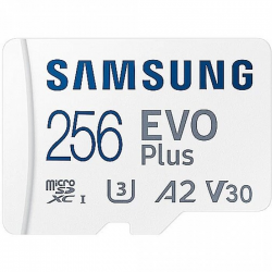 SAMSUNG EVO+ memory card with adapter 256GB