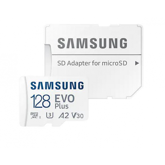 SAMSUNG EVO+ memory card with adapter 128GB
