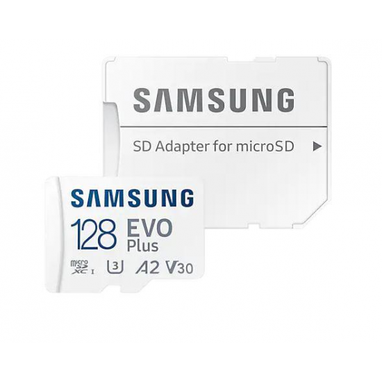 SAMSUNG EVO+ atmiņas karte ar adapteri 128GB