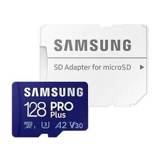 SAMSUNG PRO+ atmiņas karte ar adapteri 128GB