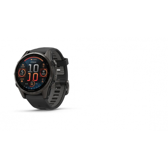 GARMIN pulkstenis Fenix 8 43mm Sapphire Amoled black/light grey