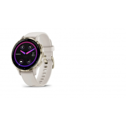 GARMIN pulkstenis Venu 3S GPS WiFi 41mm ivory grey/soft gold