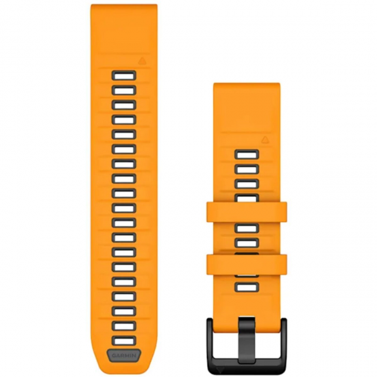 GARMIN siksna pulkstenim Quickfit 22mm Silicone orange/grey