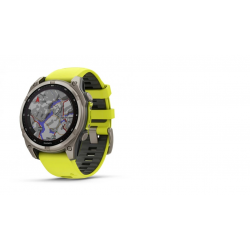 GARMIN pulkstenis Fenix 8 47mm Solar Sapphire titan/yellow