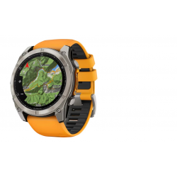 GARMIN pulkstenis Fenix 8 51mm Sapphire AMOLED graphite grey/orange