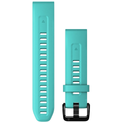 GARMIN siksna pulkstenim Quickfit 20mm Silicone aqua blue