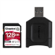 KINGSTON atmiņas karte ar adapteri Canvas React Plus 128GB
