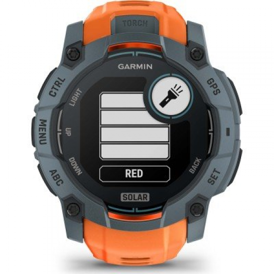 GARMIN pulkstenis Instinct 3 Solar 50mm twilight blue/orange