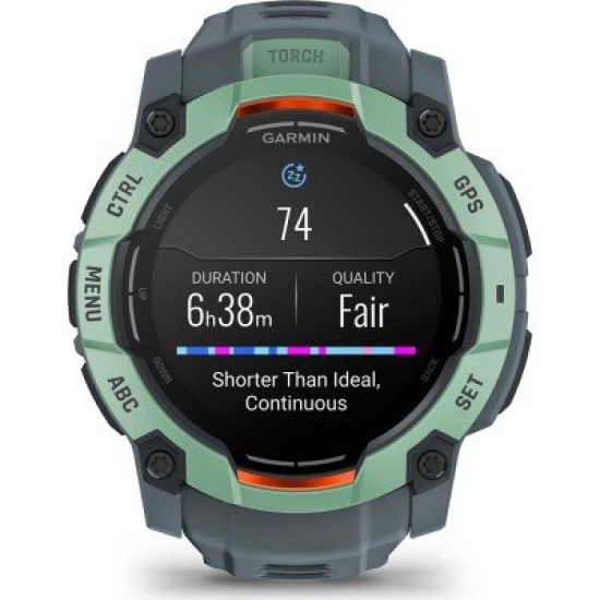 GARMIN pulkstenis Instinct 3 Amoled 50mm tuorquise/twilight blue