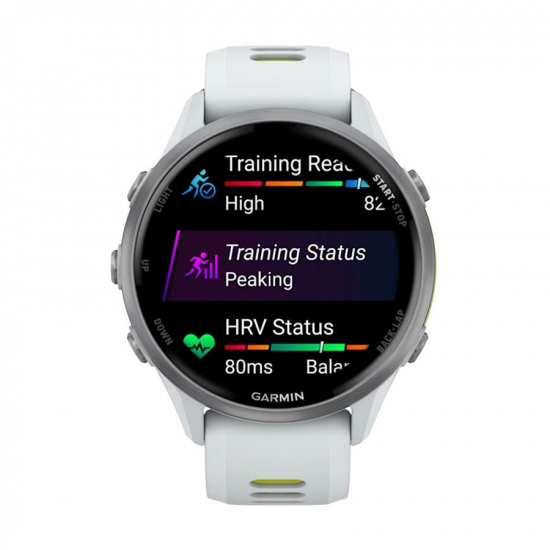 GARMIN pulkstenis Forerunner 970 GPS EMEA white/amp yellow