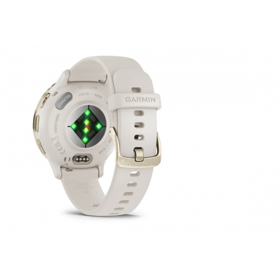 GARMIN pulkstenis Venu 3S GPS WiFi 41mm ivory grey/soft gold