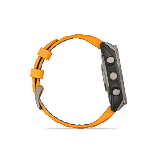 GARMIN pulkstenis Fenix 8 51mm Sapphire AMOLED graphite grey/orange