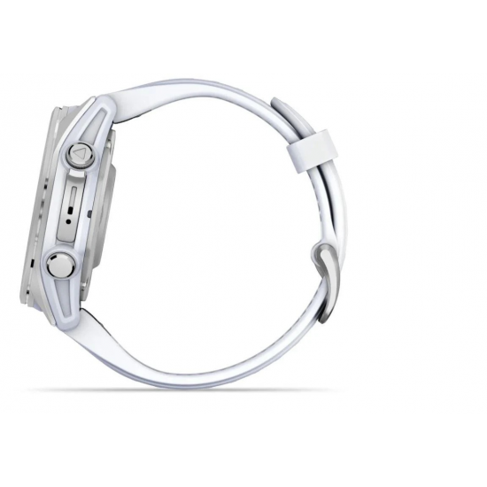 GARMIN pulkstenis Fenix 8 43mm Sapphire Amoled silver/whitestone